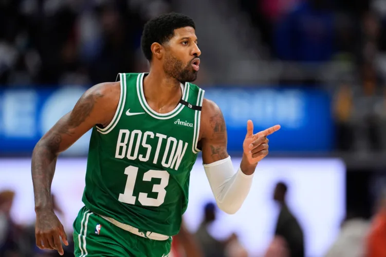 George scores 38 in losing debut with Celtics